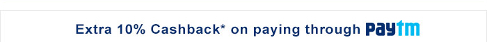 Extra 10% cashback on paying through paytm Extra 10% cashback on paying through paytm