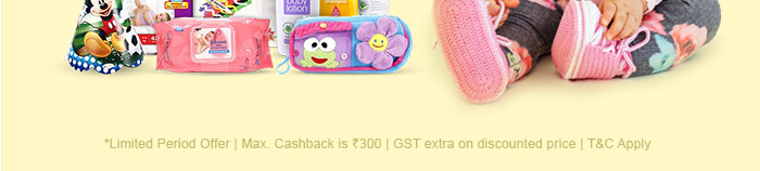 *Limited Period Offer | Max. Cashback is Rs. 300 | GST extra on discounted price | T&C Apply