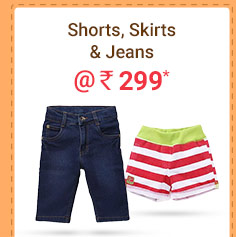 Shorts, Skirts & Jeans @ Rs. 299* | Coupon: MAR299F