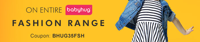 Flat 35% OFF* on Entire Babyhug Fashion Range | Coupon: BHUG35FSH