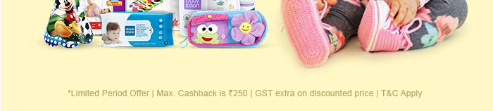 *Limited Period Offer | Max. Cashback is Rs. 250 | GST extra on discounted price | T&C Apply