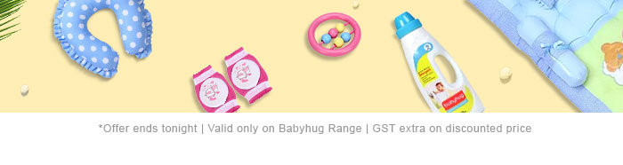 *Offer ends tonight | Valid only on Babyhug Range | GST extra on discounted price