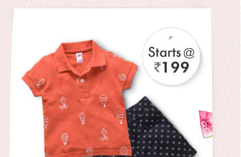 Beach Ready Shorts & Tees Starts at Rs. 199*