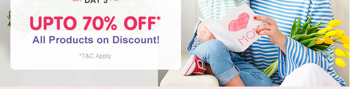 Upto 70% OFF* All Products on Discount!