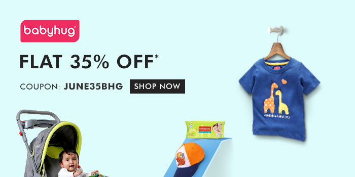 Flat 35% OFF* on Entire Babyhug Range  |  Coupon- JUNE35BHG