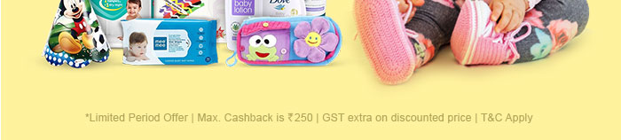 *Limited Period Offer | Max. Cashback is Rs. 250 | GST extra on discounted price | T&C Apply