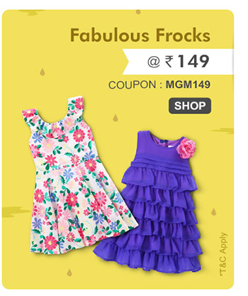 Fabulous Frocks @ Rs. 149*