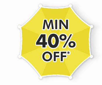 Min. 40% OFF*