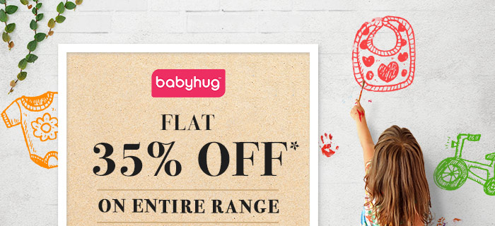 Flat 35% OFF* on Entire Babyhug Range  |  Coupon- AUG35BHG