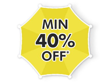 Min. 40% OFF*