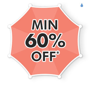 Min. 60% OFF*