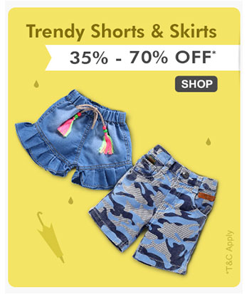 Trendy Shorts, Skirts & Jeans - 35% - 70% OFF*