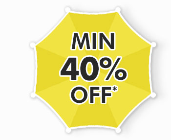 Min. 40% OFF*