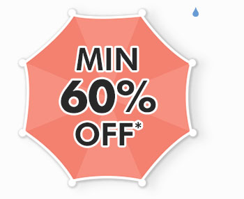 Min. 60% OFF*