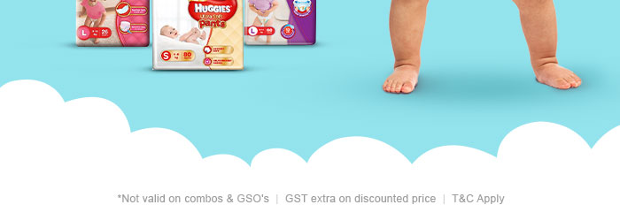 Flat 40% OFF* on Entire Huggies Range