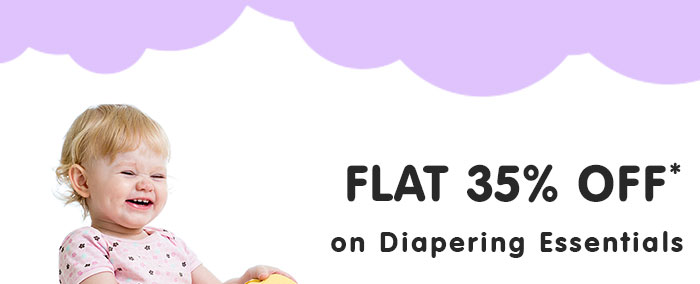 Flat 35% OFF* on Diapering Essentials