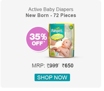 Pampers Active Baby Diapers New Born - 72 Pieces