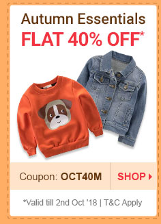 Flat 40% OFF* on Autumn Essentials