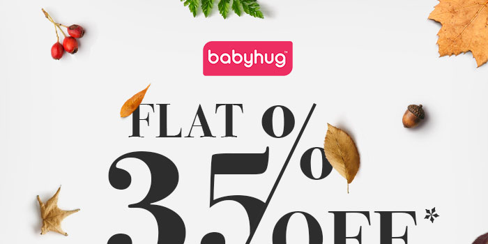 Flat 35% OFF* on Entire Babyhug Range  |  Coupon- BHG35SEPT