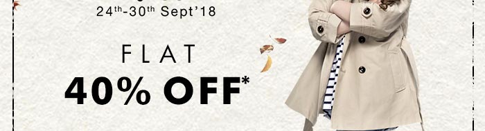 Flat 40% OFF*