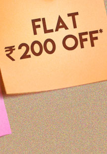 Flat Rs. 200 OFF*