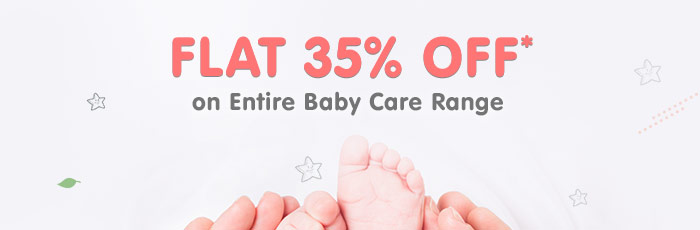 Flat 35% OFF* on Entire Baby Care Range