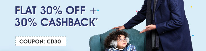 Flat 30% OFF & 30% Cashback*