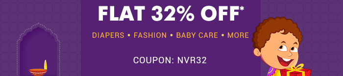 Flat 32% OFF* on Site wide