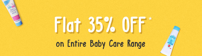 Flat 35% OFF* on Entire Baby Care Range