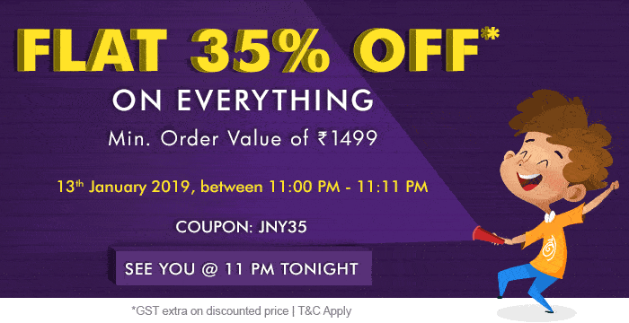 Flat 35% OFF* on Everything | COUPON: JNY35