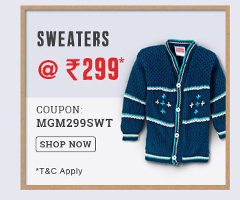 Sweaters @ Rs. 299*