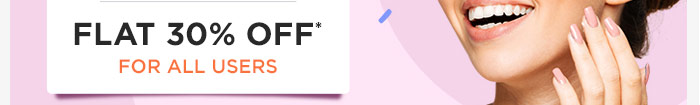 Flat 30% OFF