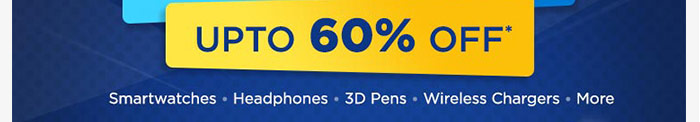 Upto 60% OFF* 