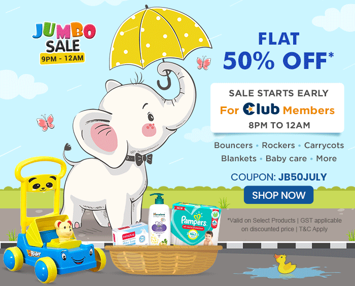 JUMBO SALE FLAT 50% OFF*