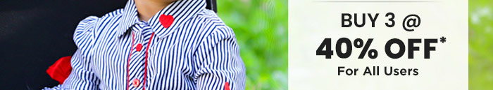 Buy 3 @ 40% OFF*