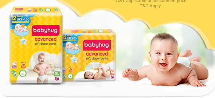 Babyhug Diapers Flat 55% OFF* for Club Members Flat 50% OFF* for All Users