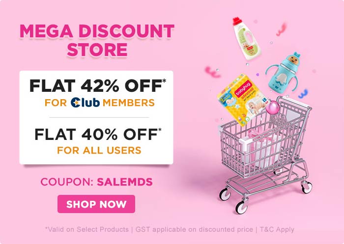 Mega Discount Store Flat 42% OFF* For Club Members Flat 40% OFF* All Users