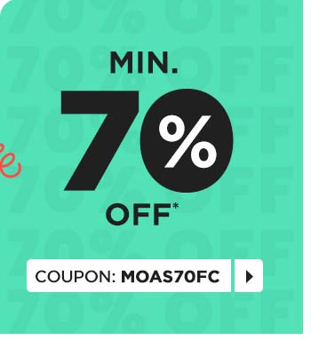 Min. 70% OFF*
