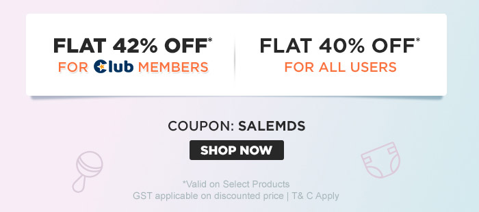 Flat 42% OFF* For Club Members Flat 40% OFF* For All Users