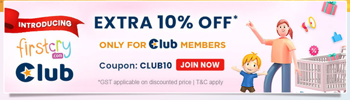 Introducing FirstCry Club Extra 10% OFF*