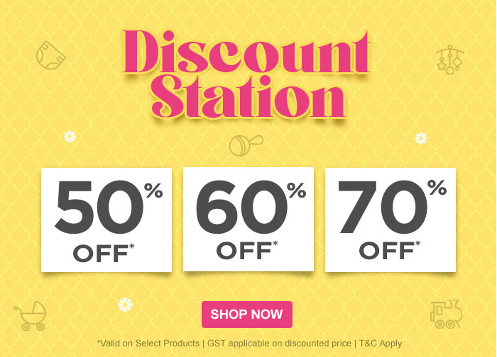 Discount Station 50% OFF*, 60% OFF*, 70% OFF*