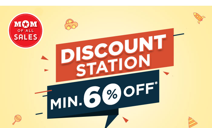 DISCOUNT STATION Min. 60% OFF*