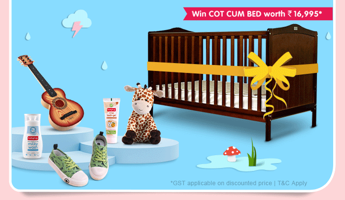 Win Cot Cum Bed worth Rs. 16,995*