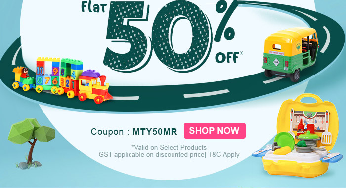 Toys & Gaming Flat 50% OFF*