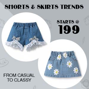 Shorts & Skirts Trends | Up to 14 Y