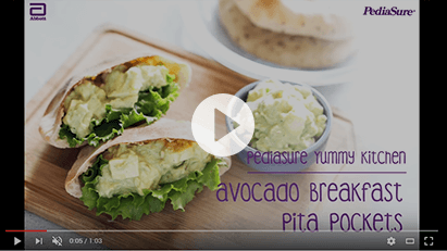 PediaSure Avocado Breakfast Pita Pockets