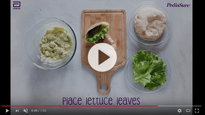 PediaSure Blueberry Pancake Sandwich