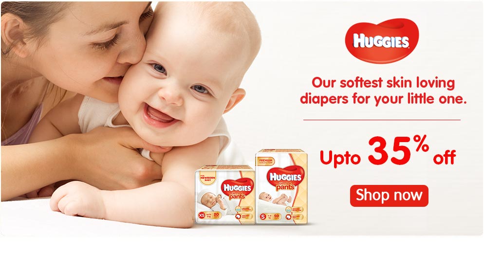 Huggies - Snuggle in 7 layers of Softness - Upto 35% OFF