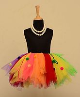 tu-ti tu pom pom tutu skirt-multicolor