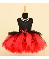 tu-ti tu dot print tutu skirt-red